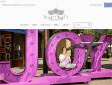 Tablet Screenshot of kamahyoga.com